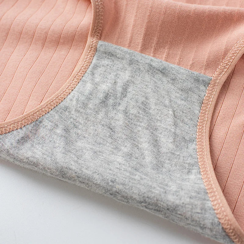 7Pcs Low Waist Cotton Panties for Women
