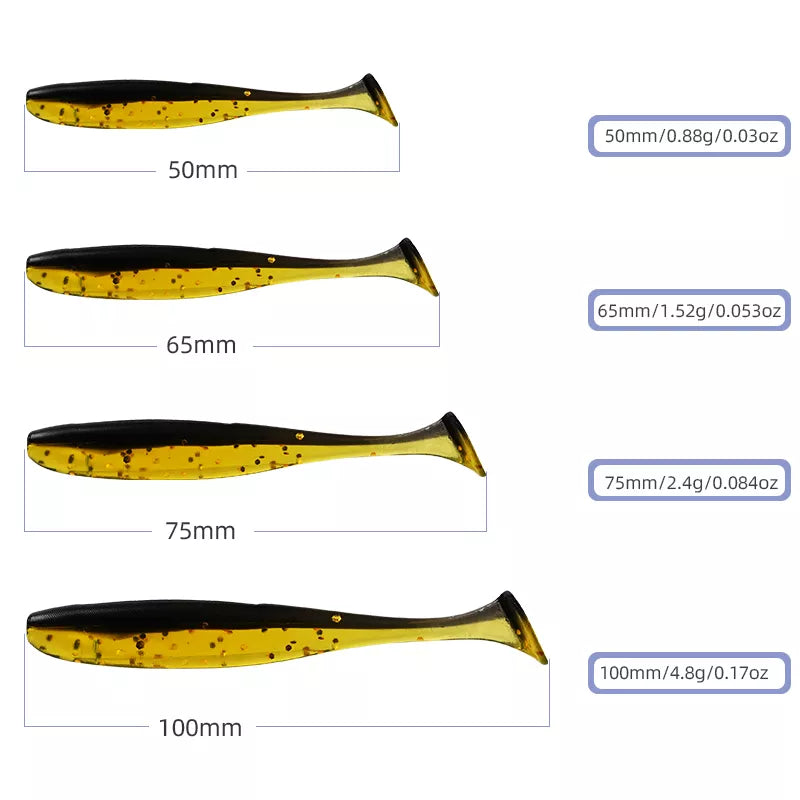 Easy Fishing Lures Baits the Soft Silicone Artificial Plastic