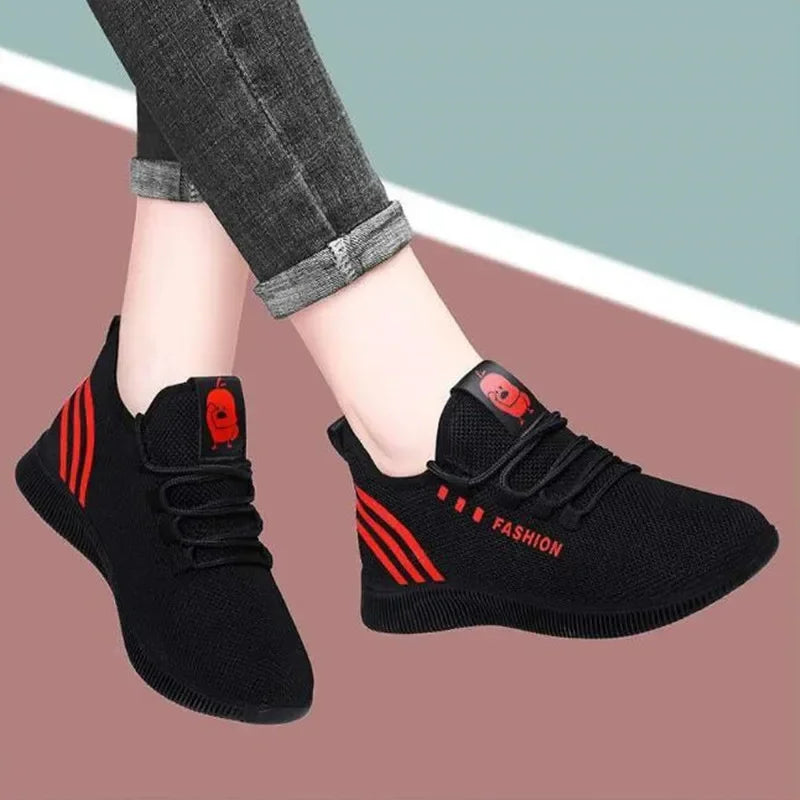 Women Casual Sports Shoes Breathable Mesh Platform