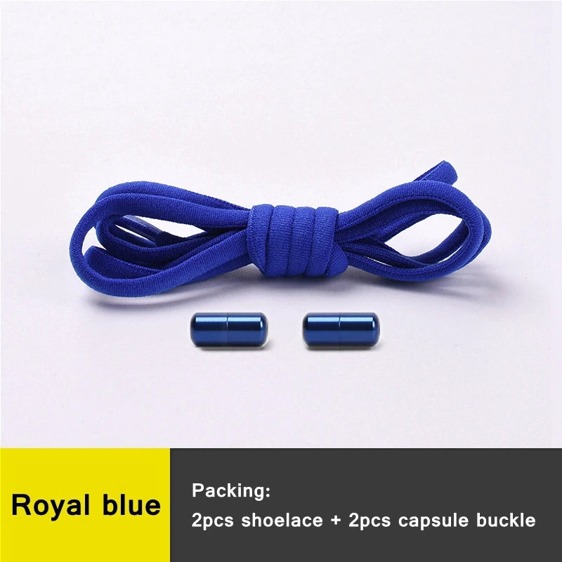 Shoe Laces Round Color Metal Lock