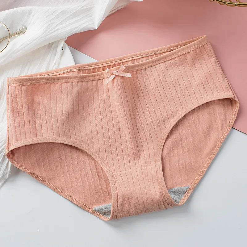 7Pcs Low Waist Cotton Panties for Women