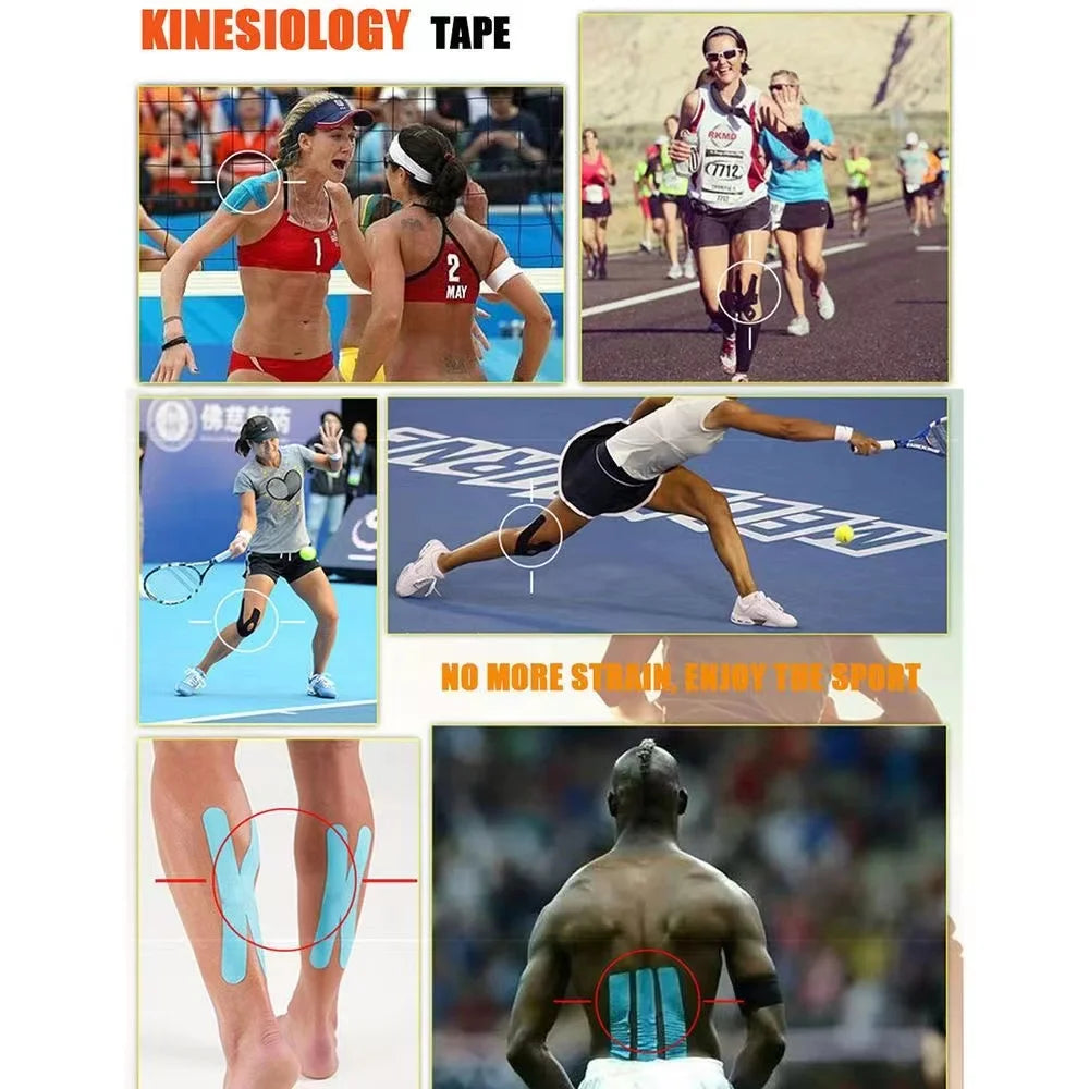 5M Kinesiology Tape – Waterproof Athletic Muscle Support & Pain Relief