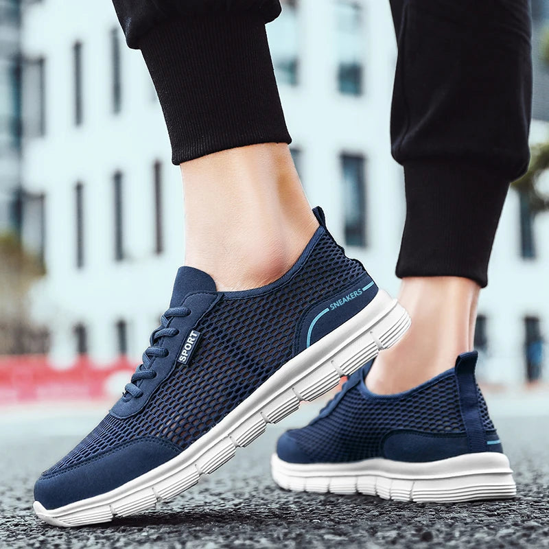 Men's Soft Shoes Without Heels Lightweight Mesh Casual Shoes Men's Sneakers