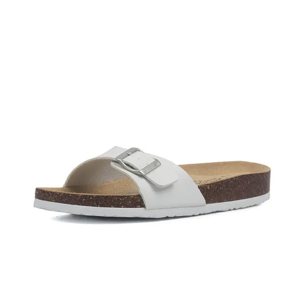 korean style couple cork sandals women beach sandals ladies summer soft microfiber leather