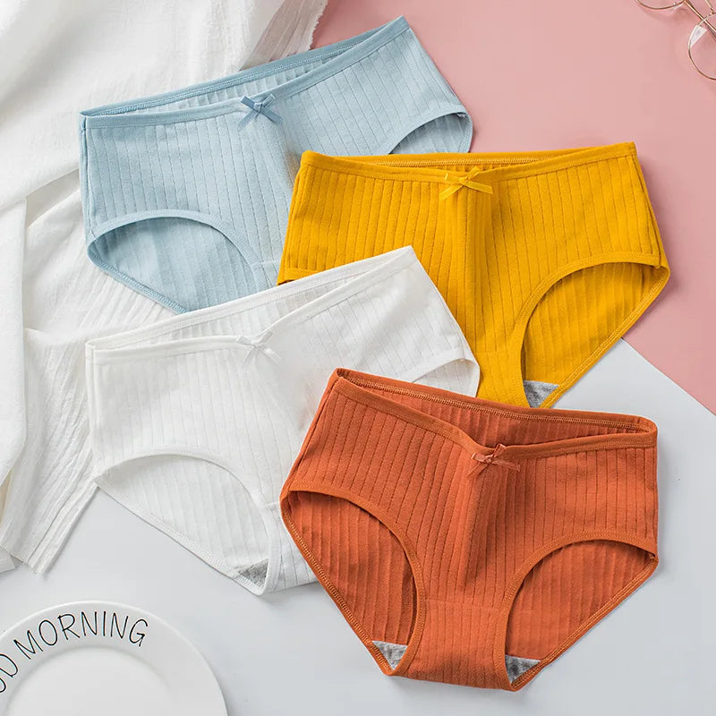 7Pcs Low Waist Cotton Panties for Women