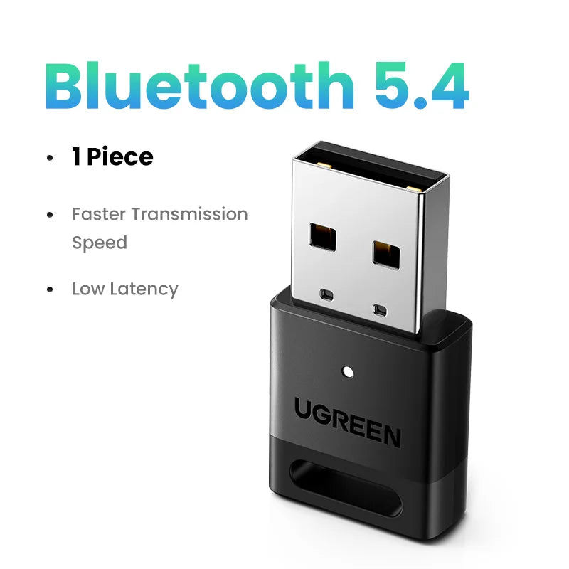 Bluetooth 5.4 USB Dongle Adapter – Wireless Receiver & Transmitter for Keyboard, Mouse, Headphones, Speakers