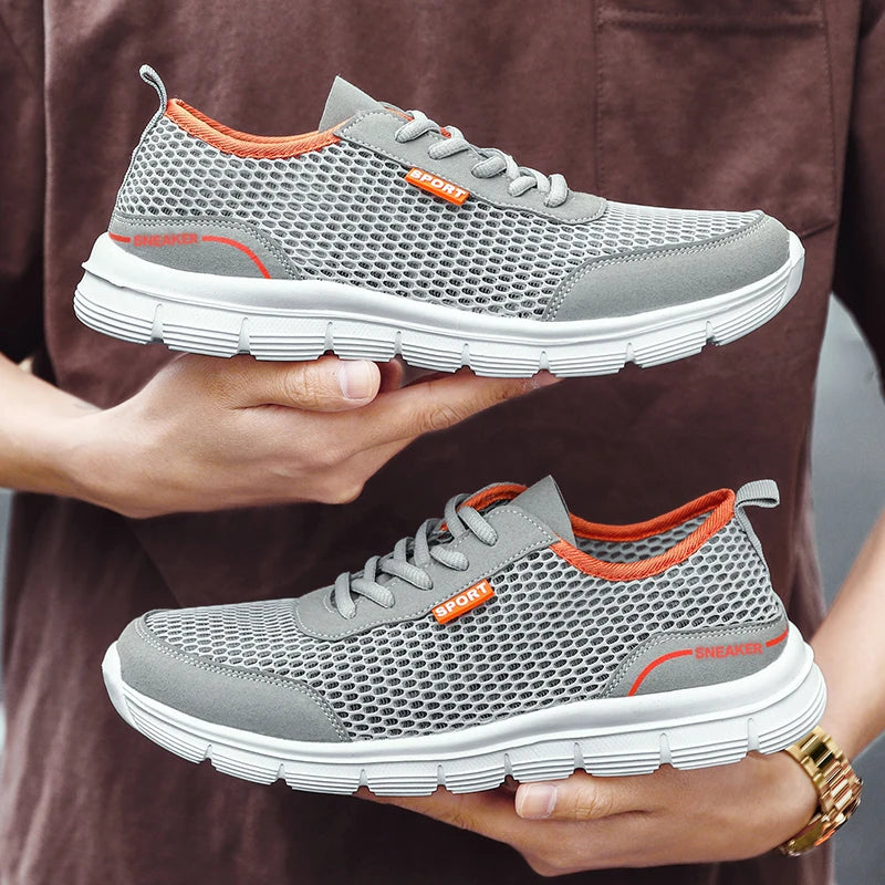 Men's Soft Shoes Without Heels Lightweight Mesh Casual Shoes Men's Sneakers