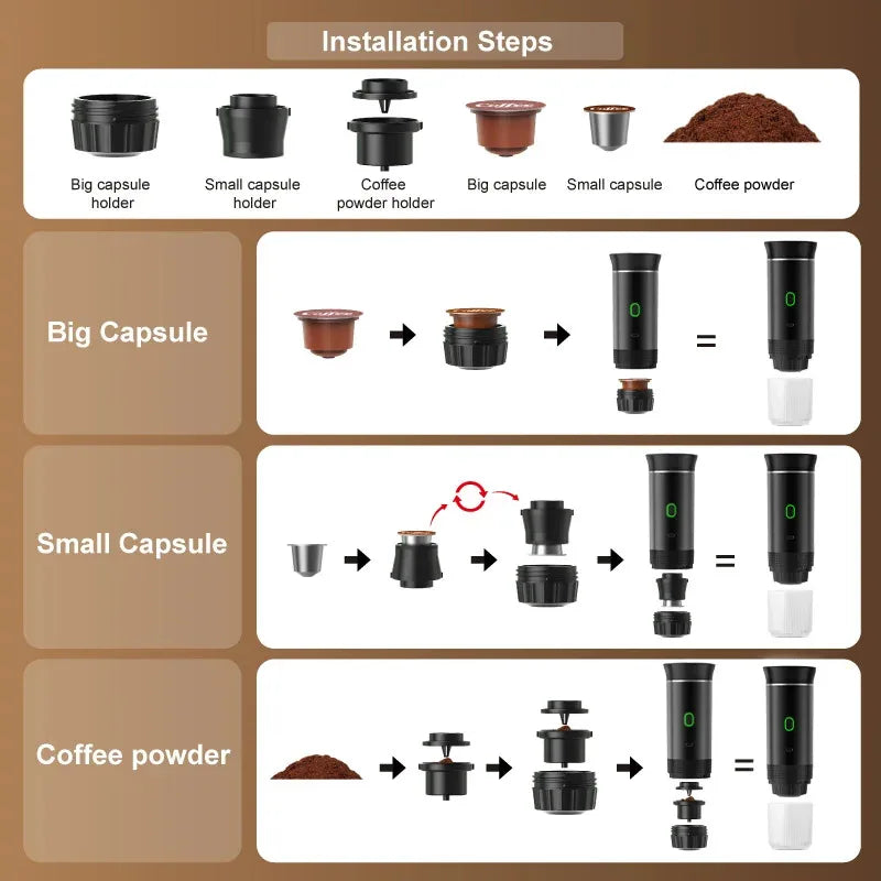 Portable Electric Espresso Machine