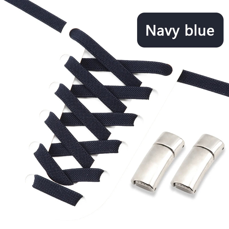 Magnetic Shoe Laces Elastic for Sneakers Woman, Men, Children.