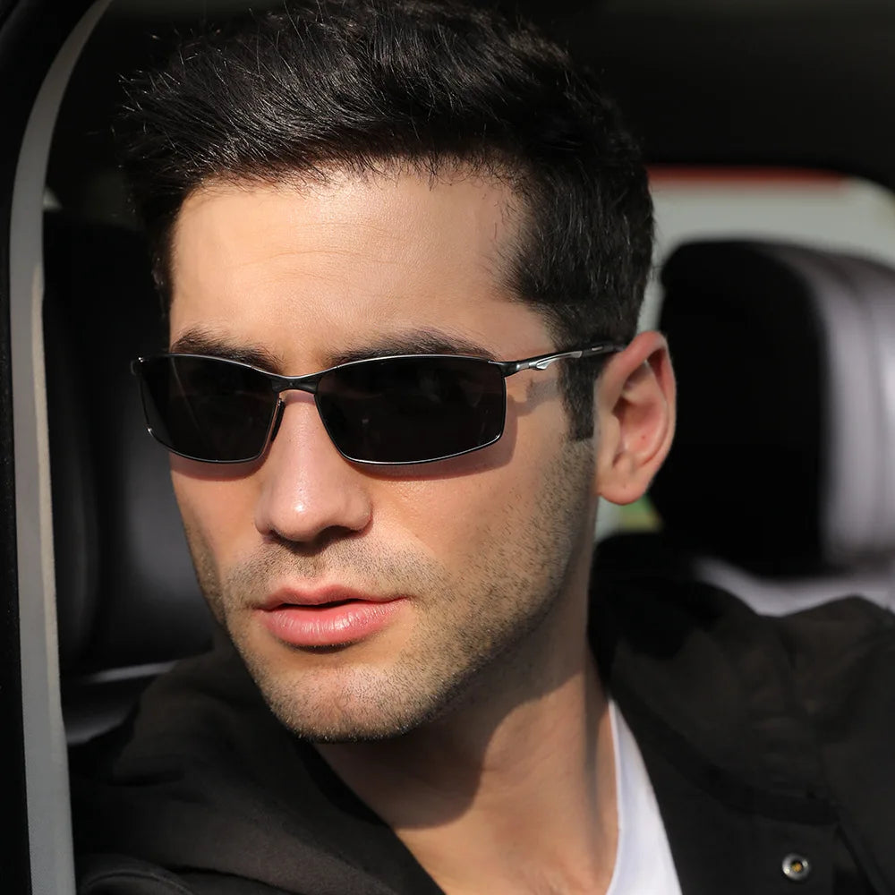 Polarized Metal Frame Sunglasses For Men and Women Anti-Glare and Anti-UV