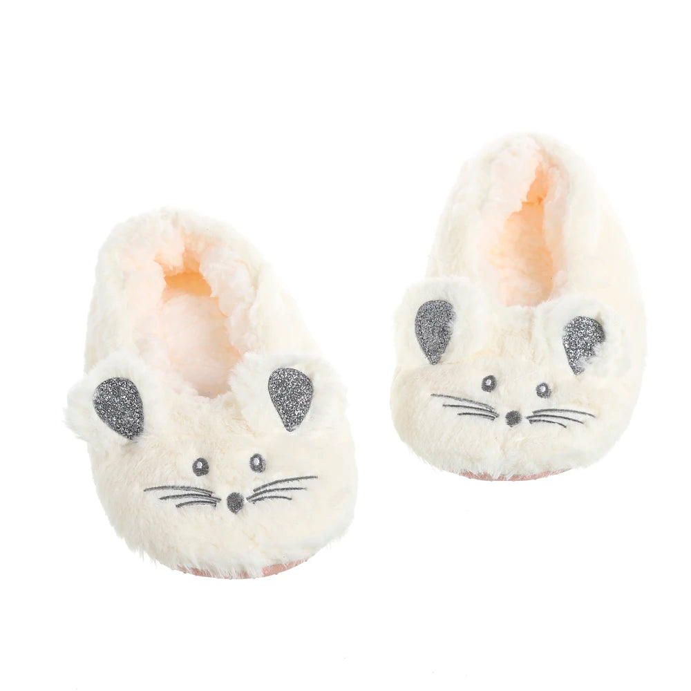 Home Slippers Women Cotton Fur Warm Mouse Ears