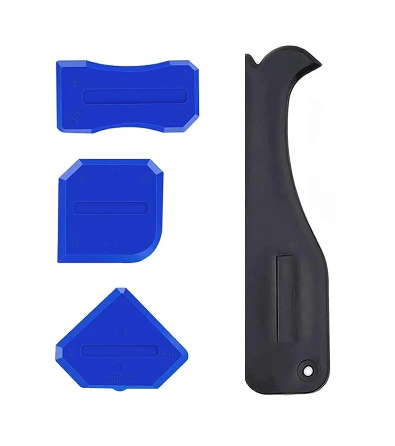 5in1 Multi function Silicone Scraper Glue Remover Knife Angle Tool