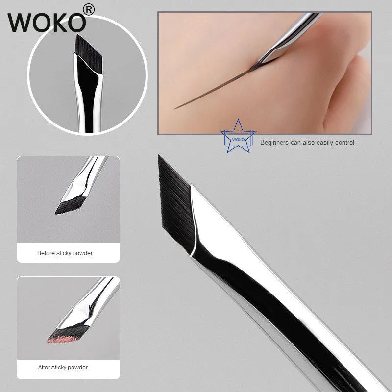 Eyeliner Brush ultra-thin fine angle flat eyebrow under the eyes Place Makeup Brush fine detail