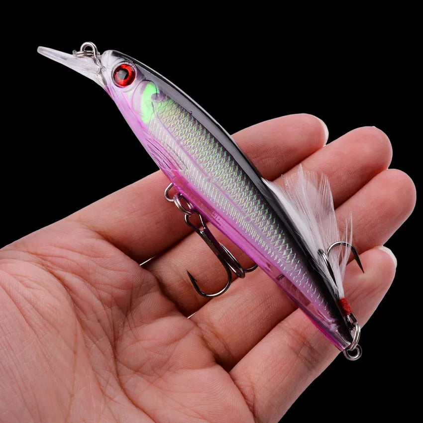 1pc Laser Fish Fishing Lure Wobbler Japan Hard Bait Swim