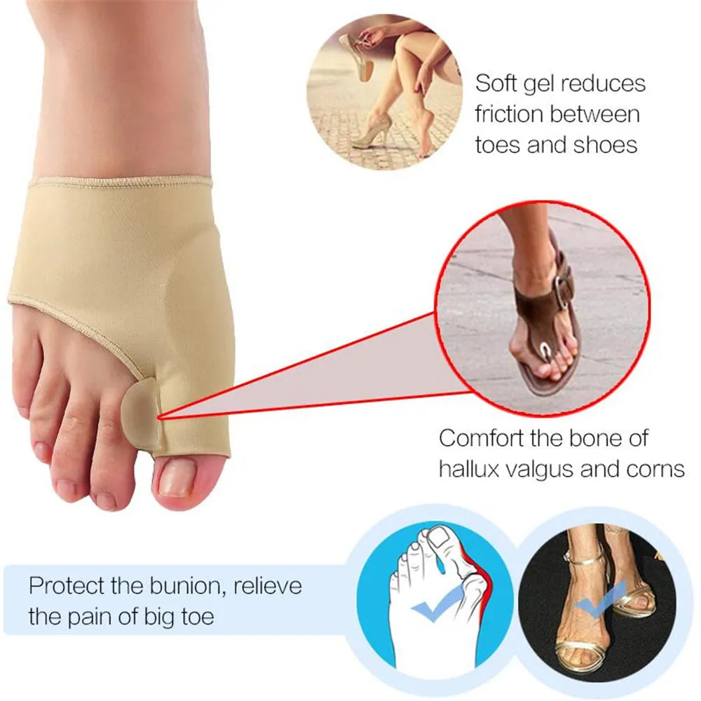 Pair Toe Spacer Finger Corrector for Orthopedic Pain Relief