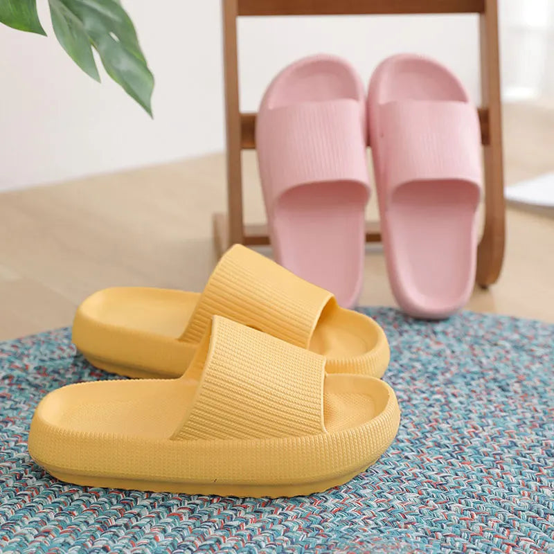 Thick Platform Slippers For Soft Home Women