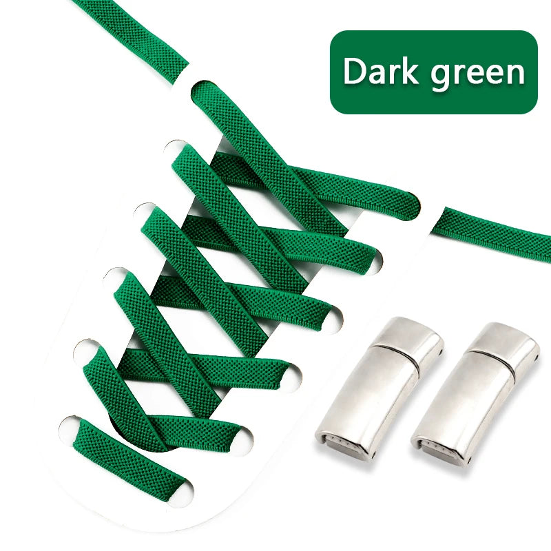 Magnetic Shoe Laces Elastic for Sneakers Woman, Men, Children.