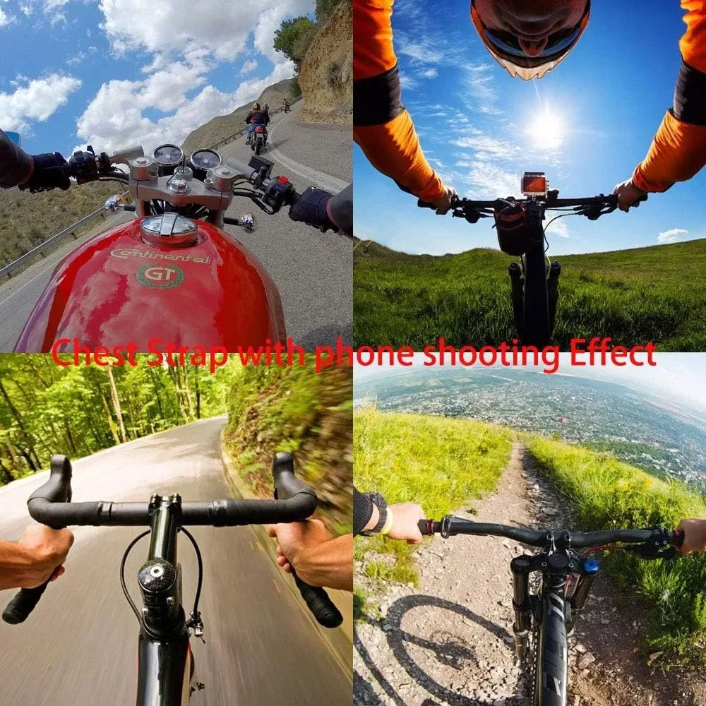 Smartphone Chest Mount Holder Compatible with iPhone and Samsung Phone for Filming or Photos
