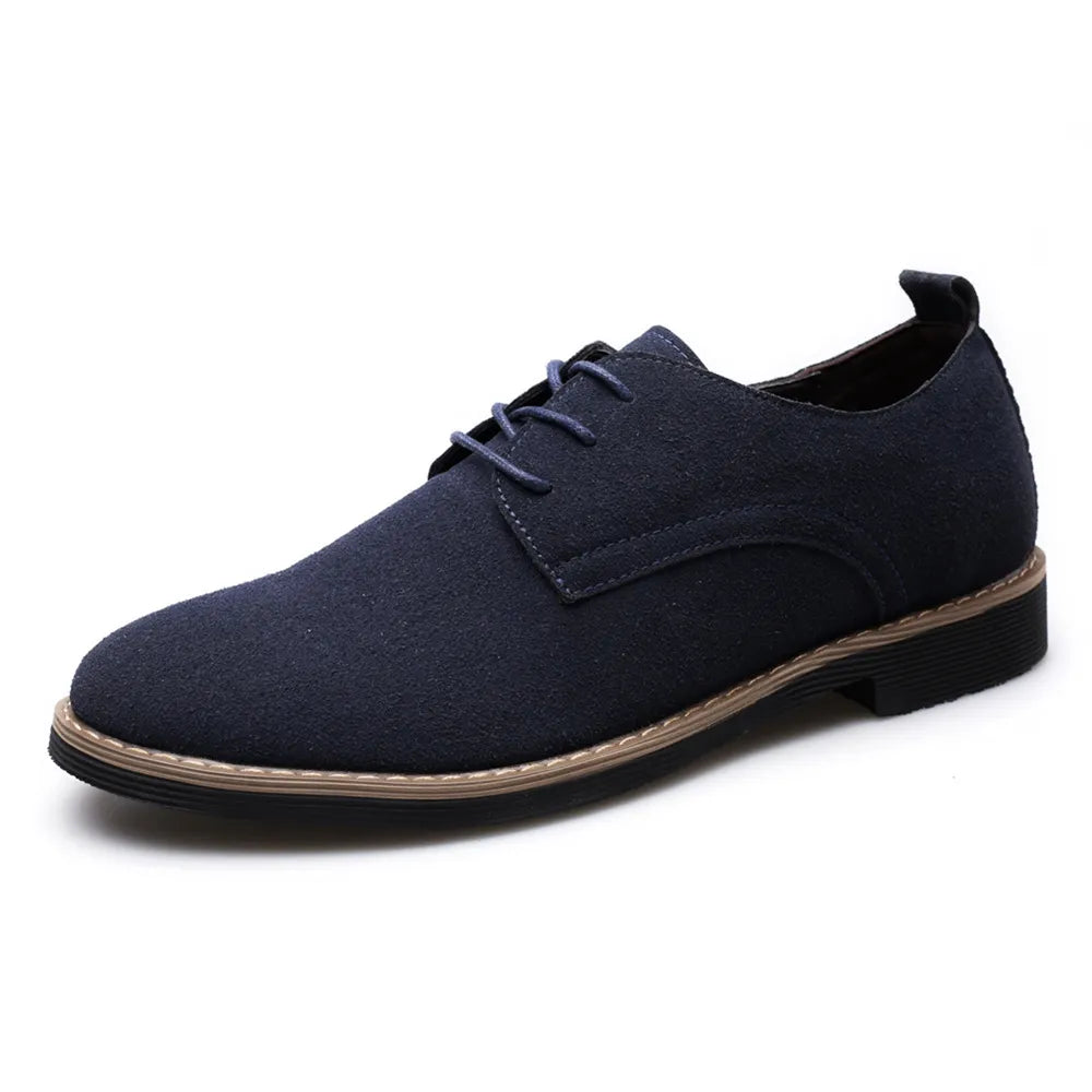 Chaussure Homme Suede Leather Men Shoes Oxford Casual Classic Sneakers Comfortable Footwear Dress Large Size Flats