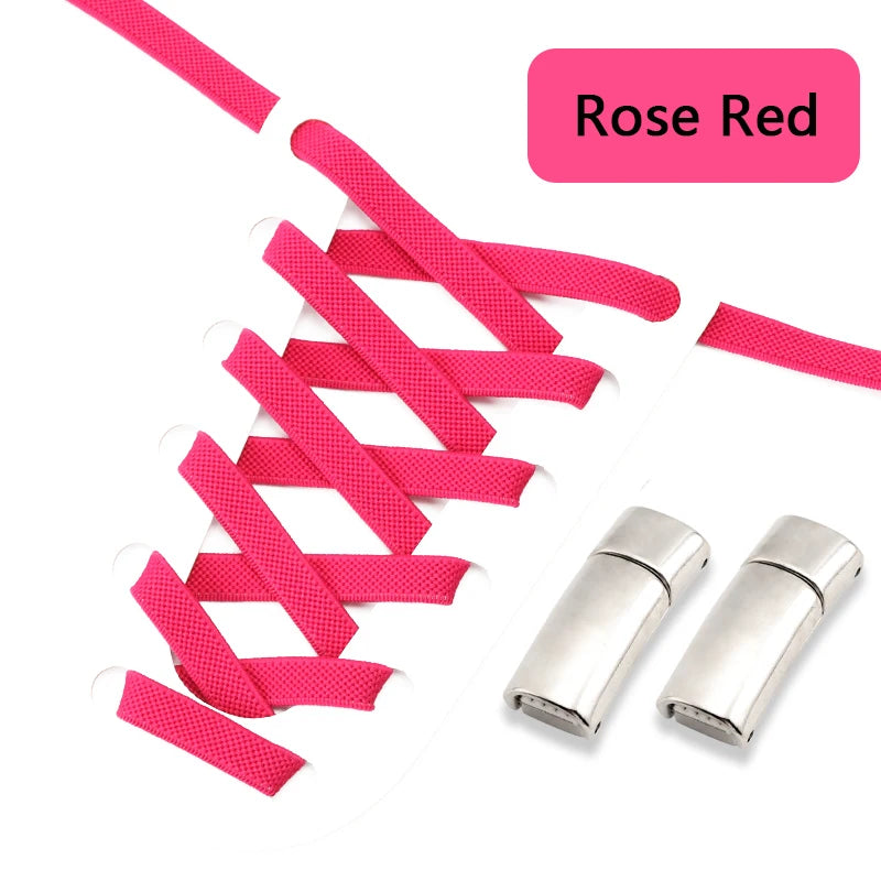 Magnetic Shoe Laces Elastic for Sneakers Woman, Men, Children.