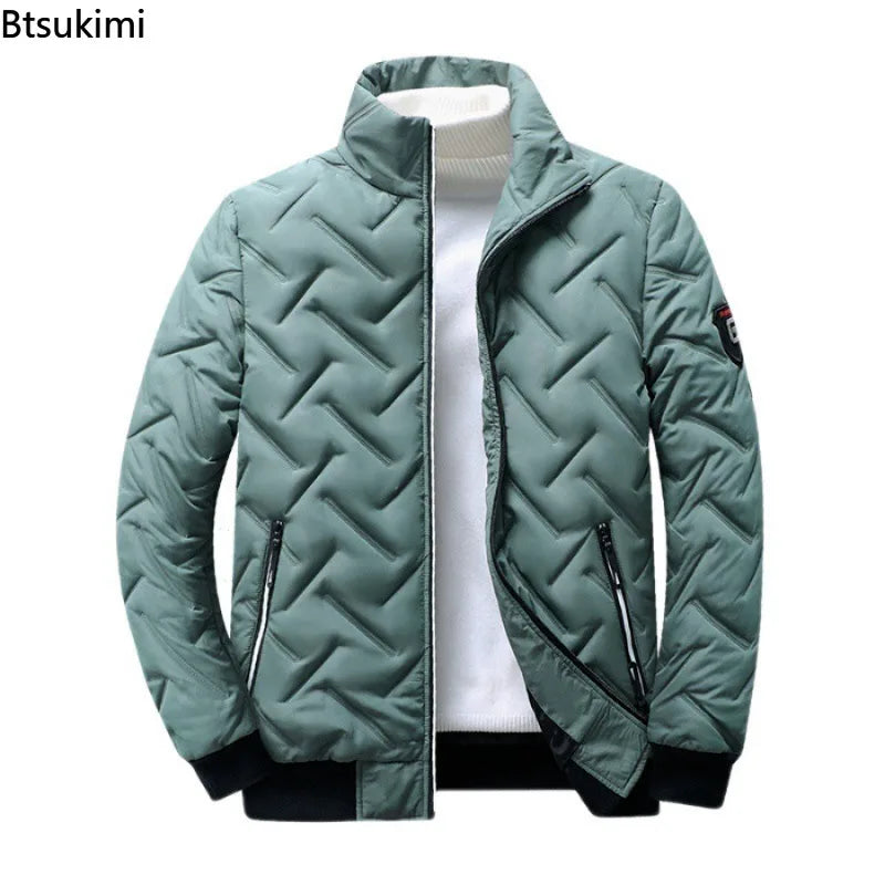 New Autumn Winter Jacket Men's Cotton Padded Korean Streetwear Casual Jacket
