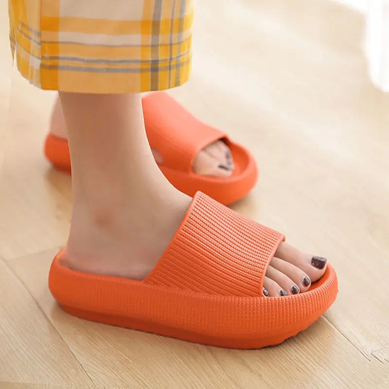 Thick Platform Slippers For Soft Home Women