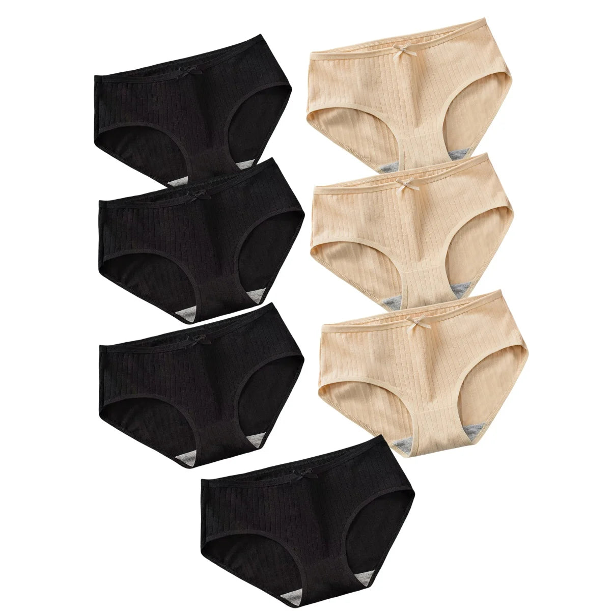 7Pcs Low Waist Cotton Panties for Women