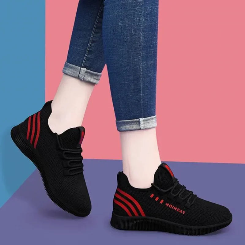 Women Casual Sports Shoes Breathable Mesh Platform