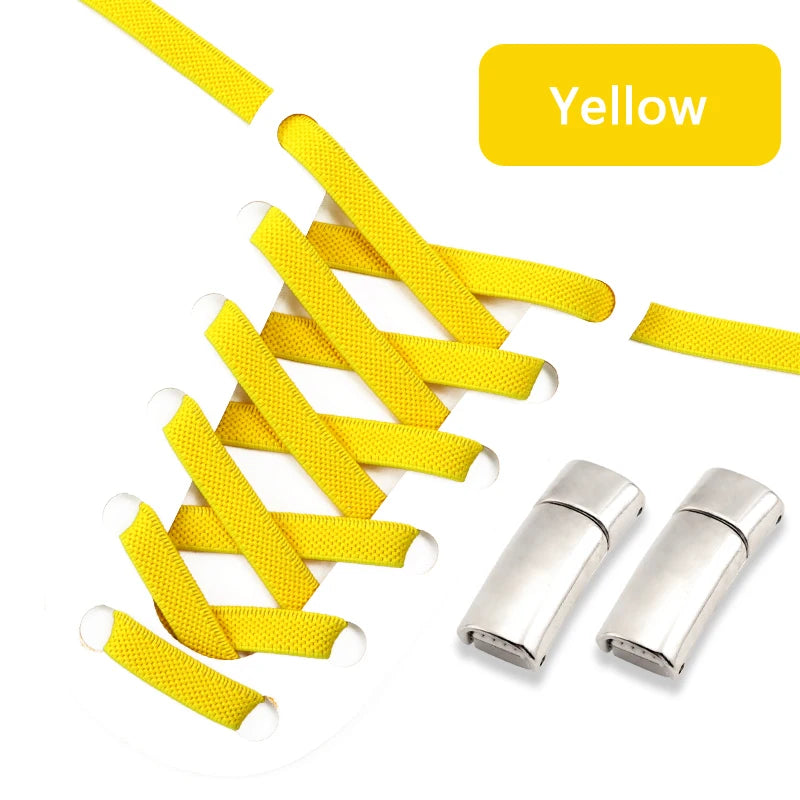 Magnetic Shoe Laces Elastic for Sneakers Woman, Men, Children.