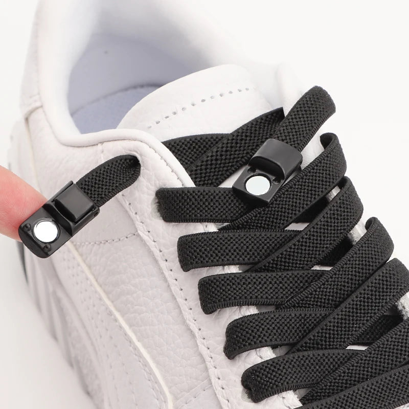 Magnetic Shoe Laces Elastic for Sneakers Woman, Men, Children.