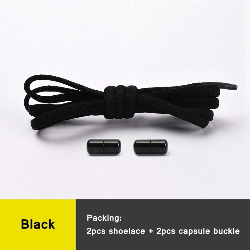 Shoe Laces Round Color Metal Lock