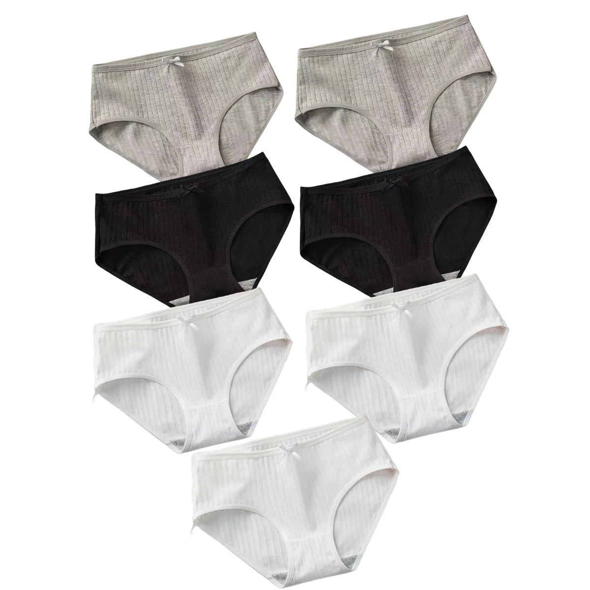 7Pcs Low Waist Cotton Panties for Women