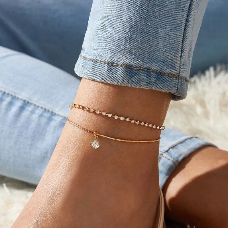 Modyle Heart Anklet for Women – Simple Fashion Ankle Bracelet Jewelry
