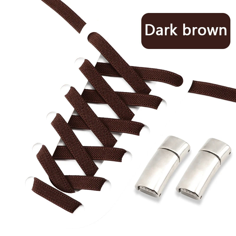 Magnetic Shoe Laces Elastic for Sneakers Woman, Men, Children.