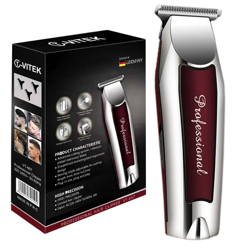 Rechargeable cordless hair trimmer for men grooming Professional Electric Hair Clipper beard edge planner