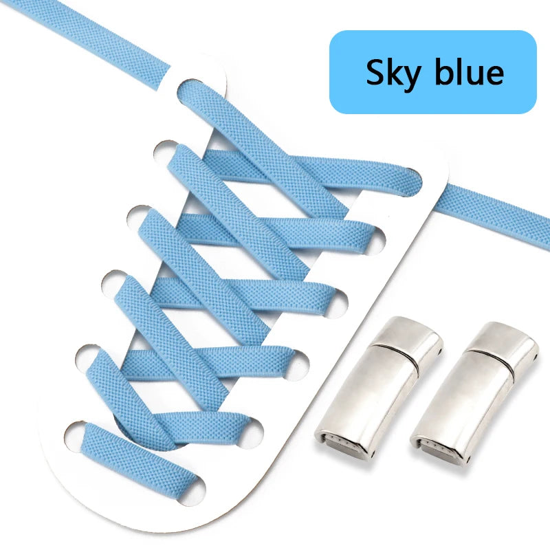 Magnetic Shoe Laces Elastic for Sneakers Woman, Men, Children.