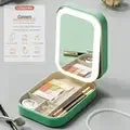 LED Makeup Travel Bag With Mirror Lights Professional