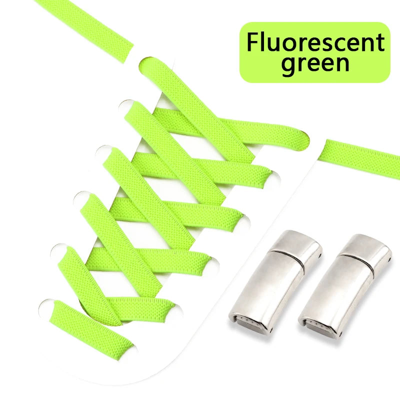 Magnetic Shoe Laces Elastic for Sneakers Woman, Men, Children.