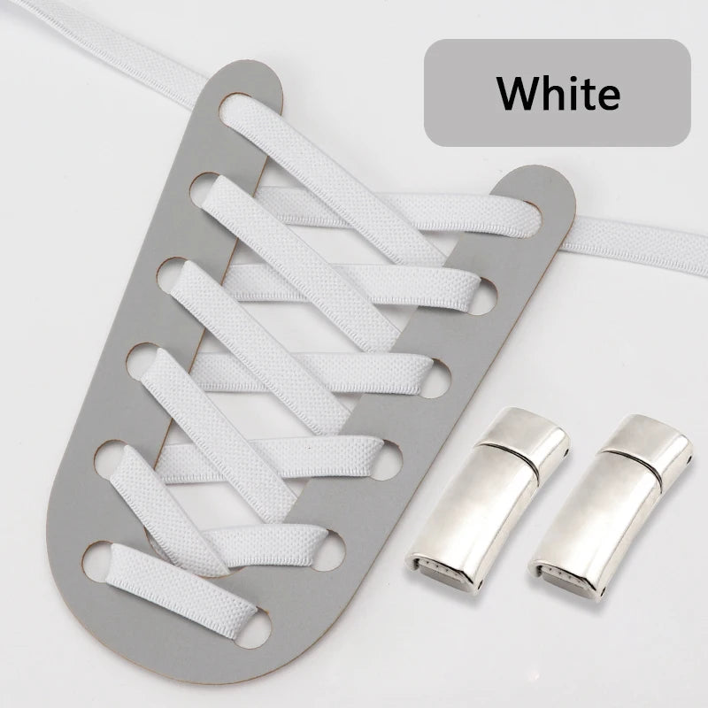 Magnetic Shoe Laces Elastic for Sneakers Woman, Men, Children.
