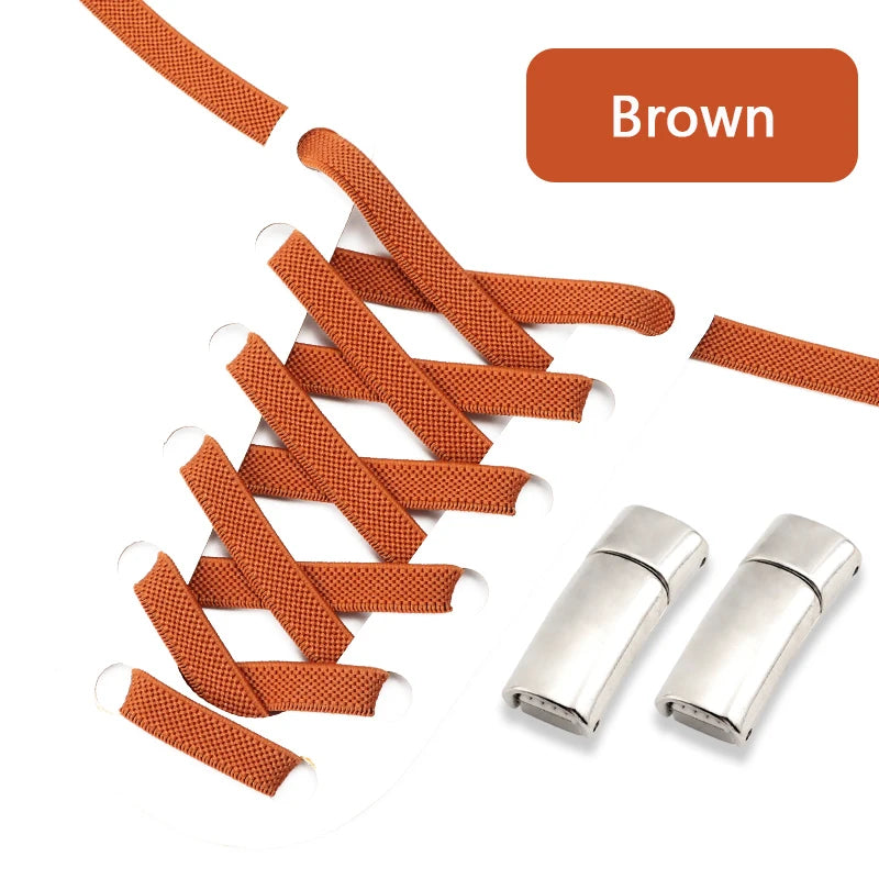 Magnetic Shoe Laces Elastic for Sneakers Woman, Men, Children.
