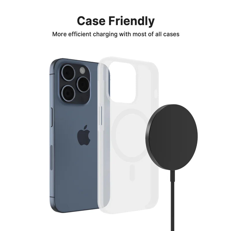 100W MagSafe Magnetic Wireless Charger Pad USB-C Fast Charging Dock for iPhone 12–16 Pro Max