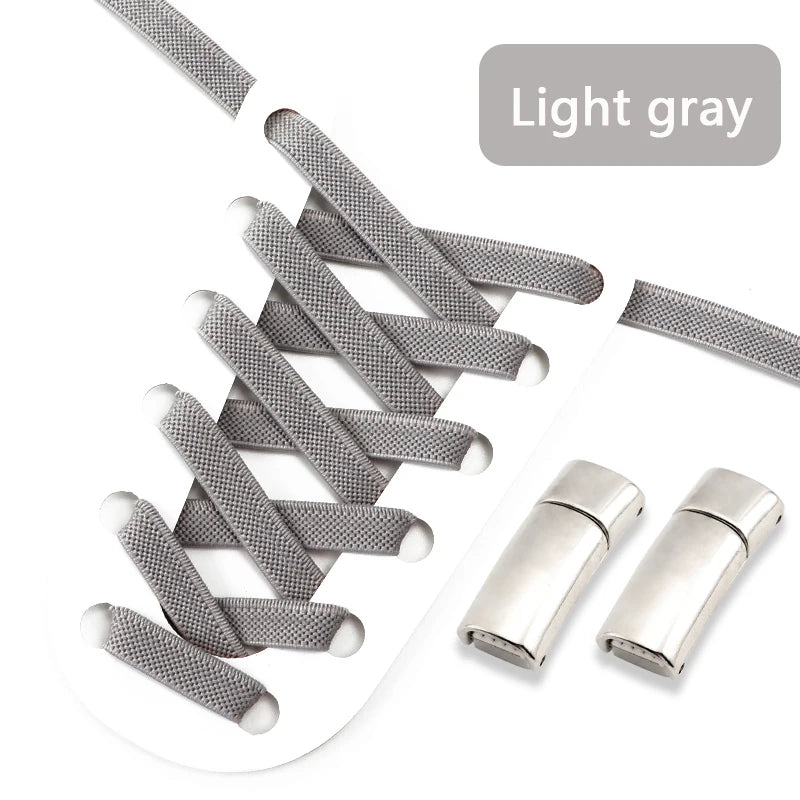 Magnetic Shoe Laces Elastic for Sneakers Woman, Men, Children.