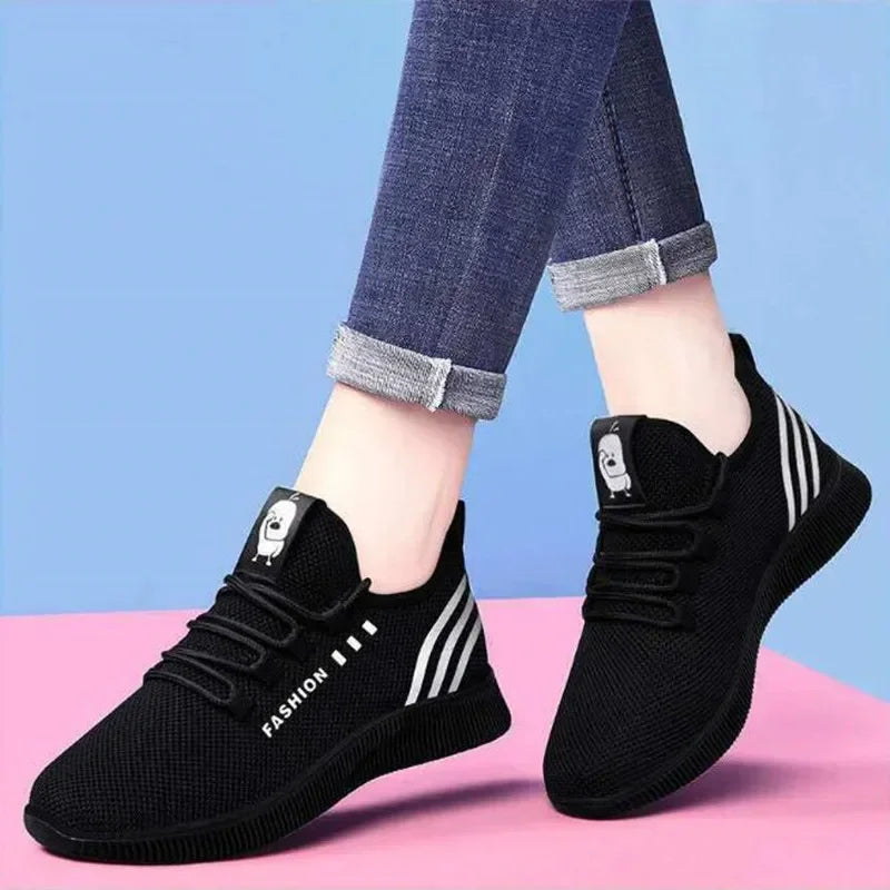 Women Casual Sports Shoes Breathable Mesh Platform
