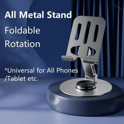 720° Rotatable Aluminum Portable Adjustable Tablet & Phone Stand Holder