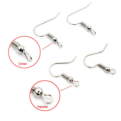 DIY Earrings Clasps Hooks Jewelry Making Fittings 100pcs