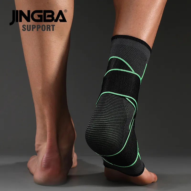 Jingba support 1pcs protective football ankle support basketball ankle brace compression nylon strap men & women / boy & girl above 13