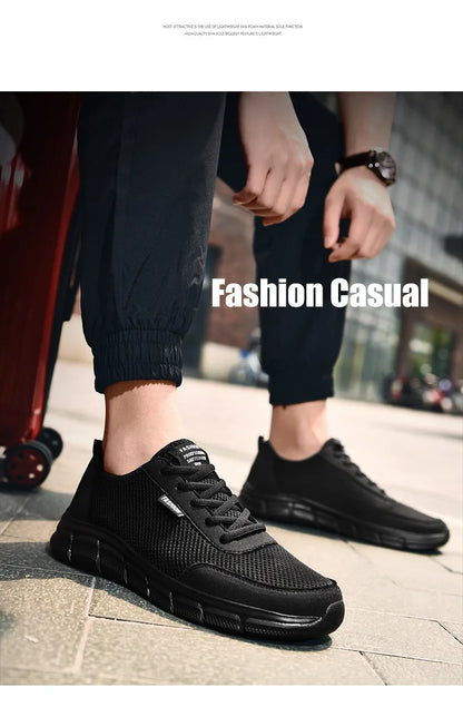 New Mesh Men's Shoes Sasual Sports Shoes Breathable Lightweight Comfortable Sports Trainers