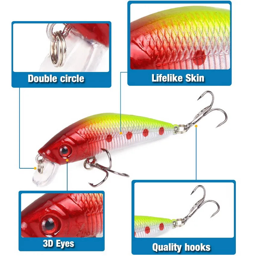 Fishing Lure Eyes Crankbait Wobbler Hard Bait