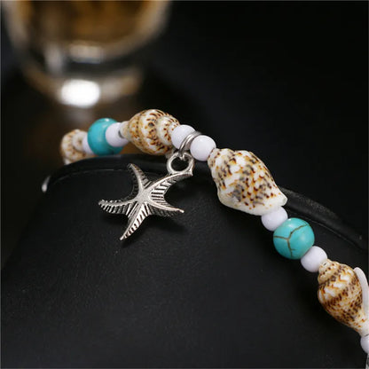 Starfish Anklet Leg for Women Beach