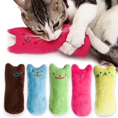 Teeth Grinding Catnip Toys Funny Interactive Plush For Cat